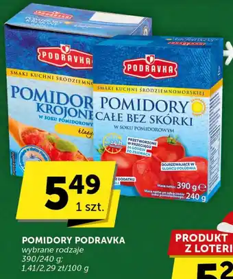 Groszek POMIDORY PODRAVKA 390/240 g oferta