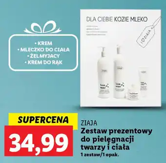 Lidl ZIAJA Zestaw prezentowy do pielęgnacji twarzy i ciała oferta