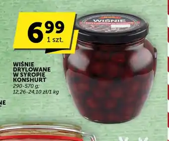 Groszek WIŚNIE DRYLOWANE W SYROPIE KONSHURT 290-570 g oferta