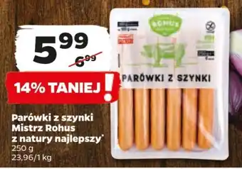 Netto Parówki z szynki Mistrz Rohus z natury najlepszy 250 g oferta