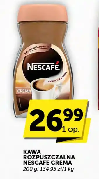 Groszek KAWA ROZPUSZCZALNA NESCAFE CREMA 200 g oferta