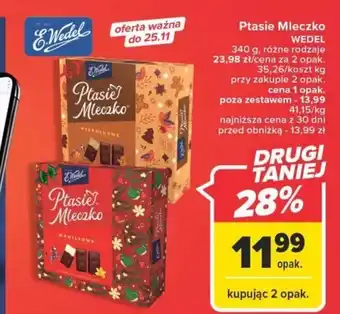 Carrefour Market Ptasie Mleczko WEDEL 340 g oferta