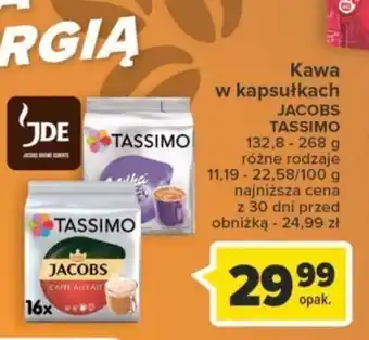 Carrefour Market Kawa w kapsułkach JACOBS TASSIMO 132,8 - 268 g oferta