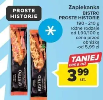 Carrefour Market Zapiekanka BISTRO PROSTE HISTORIE 190 - 210 g oferta
