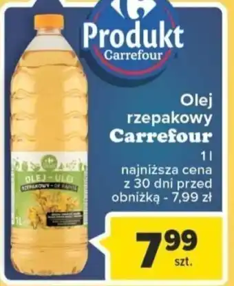 Carrefour Market Olej rzepakowy Carrefour 1l oferta