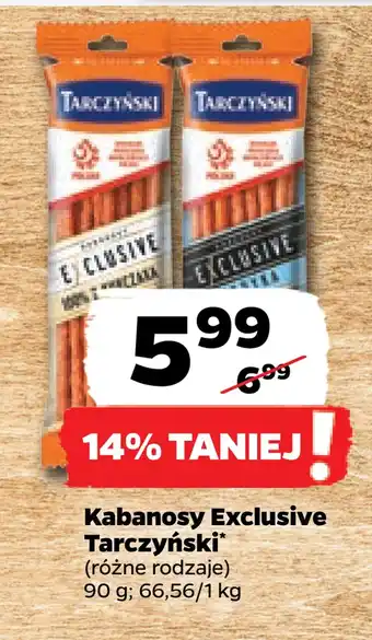 Netto Kabanosy exclusive tarczyński oferta
