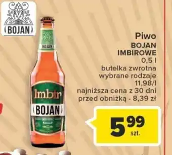 Carrefour Market Piwo BOJAN IMBIROWE 0,5l oferta