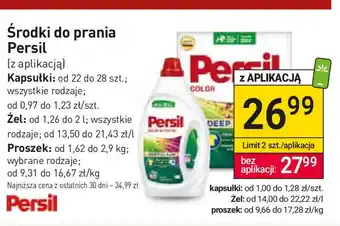 Stokrotka Środki do prania Persil Kapsułki 22-28 szt./Żel 1,26-2 l/Proszek 1,62-2,9 kg oferta