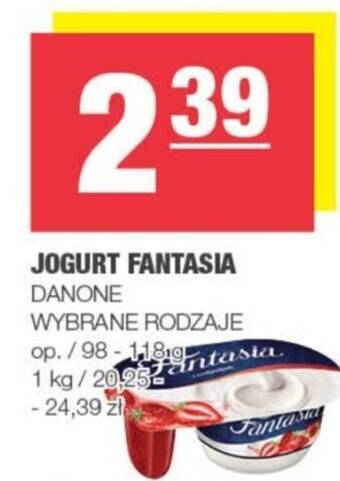 Spar JOGURT FANTASIA DANONE 98-118g oferta