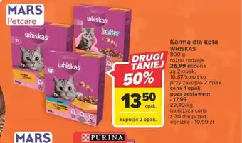 Carrefour Market Karma dla kota WHISKAS 800g oferta