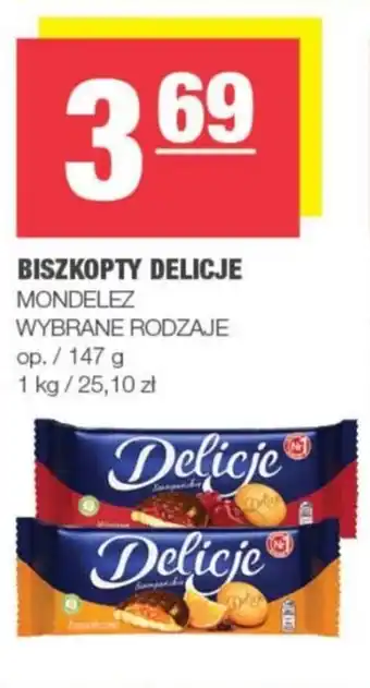 Spar BISZKOPTY DELICJE MONDELEZ 147g oferta