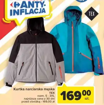 Carrefour Market Kurtka narciarska męska TEX oferta