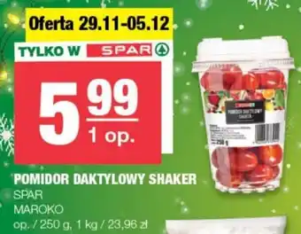 Spar POMIDOR DAKTYLOWY SHAKER SPAR MAROKO 250g oferta
