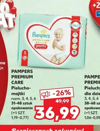 Kaufland PAMPERS PREMIUM CARE Pielucho- majtki oferta