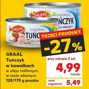 Kaufland GRAAL Tuńczyk w kawałkach oferta