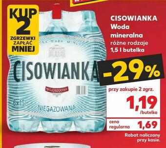 Kaufland CISOWIANKA Woda mineralna oferta