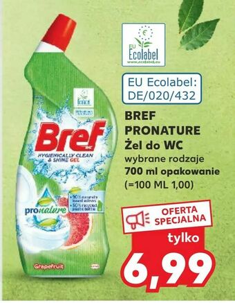 Kaufland Bref pronature żel do wc oferta