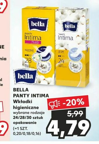 Kaufland BELLA PANTY INTIMA Wkładki higieniczne oferta
