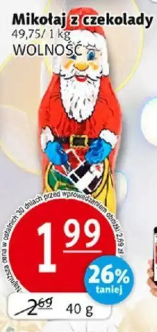 Prim Market Mikołaj z czekolady 40 g oferta