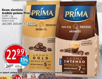 Prim Market Kawa ziarnista średnio palona Prima 450 g oferta