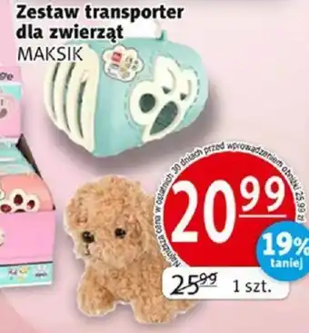 Prim Market Zestaw transporter dla zwierząt oferta