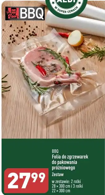 ALDI BBQ Folia do zgrzewarek do pakowania próżniowego oferta