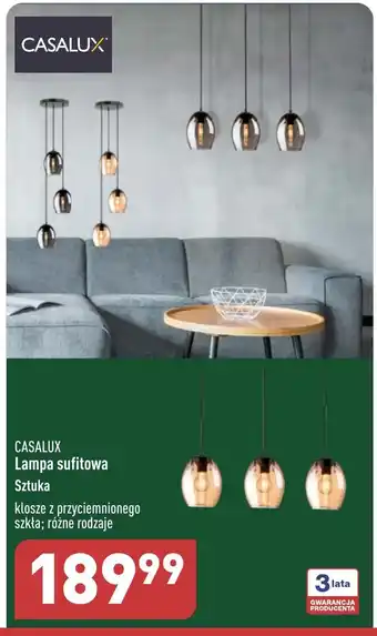ALDI CASALUX Lampa sufitowa Sztuka oferta