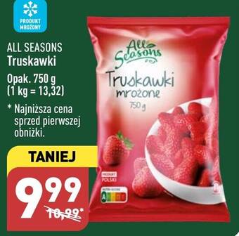 ALDI ALL SEASONS Truskawki 750g oferta