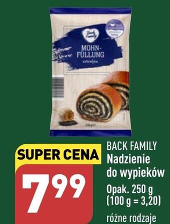 ALDI BACK FAMILY Nadzienie do wypieków 250 g oferta