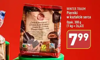 ALDI WINTER TRAUM Pierniki w kształcie serca 300g oferta