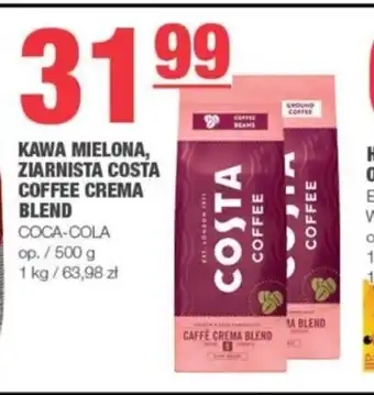 KAWA MIELONA, ZIARNISTA COSTA COFFEE CREMA BLEND COCA-COLA op.500g