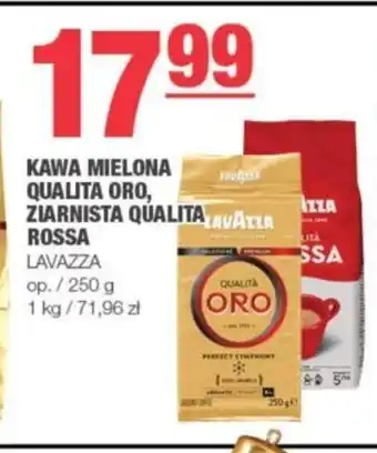 Spar KAWA MIELONA QUALITA ORO, ZIARNISTA QUALITALAVAZZA ROSSA LAVAZZA 250g oferta