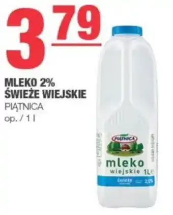 Spar MLEKO 2% ŚWIEŻE WIEJSKIE 1 L oferta