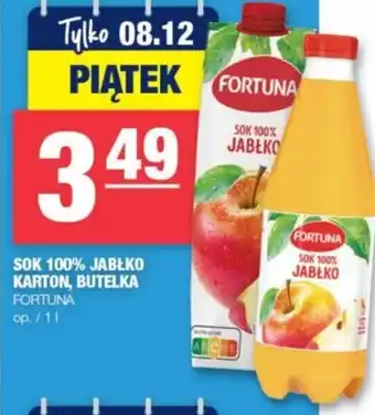 Spar SOK 100% JABŁKO KARTON, BUTELKA 1 L oferta