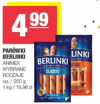 Spar PARÓWKI BERLINKI 250 g oferta