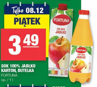 Spar SOK 100% JABŁKO KARTON, BUTELKA 1 l oferta