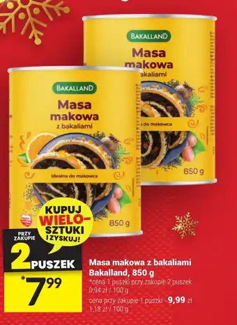 Masa makowa z bakaliami Bakalland, 850 g