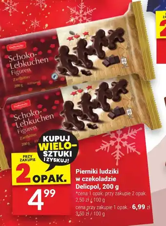 Twój Market Pierniki ludziki w czekoladzie Delicpol, 200 g oferta