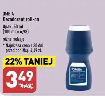 ALDI OMBIA Dezodorant roll on 50ml oferta