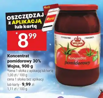 Twój Market Koncentrat pomidorowy 30% Wojna, 900 g oferta