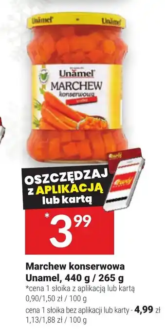 Twój Market Marchew konserwowa Unamel, 440 g 265 g oferta