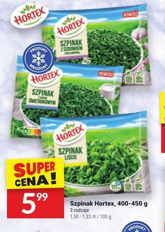 Twój Market Szpinak Hortex, 400-450 g oferta
