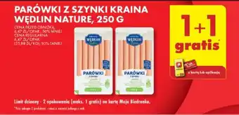 Biedronka PARÓWKI Z SZYNKI KRAINA WĘDLIN NATURE, 250 G oferta