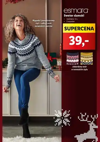 Lidl Sweter damski esmara oferta