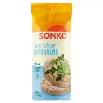 Groszek Sonko wafle ryżowe naturalne 130 g (14 sztuk) oferta