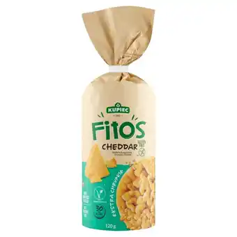 Groszek Kupiec fitos wafle kukurydziane o smaku cheddar 120 g (15 sztuk) oferta