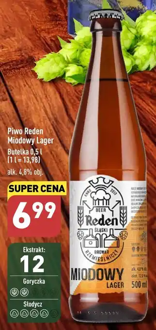Piwo Reden Miodowy Lager 0,5 l