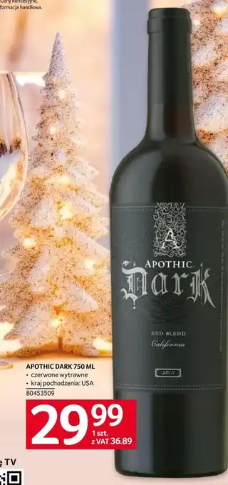 Selgros Wino czerwone aphotic dark oferta