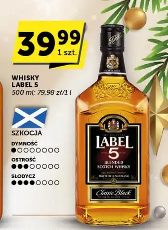 Groszek Whisky label 5 oferta