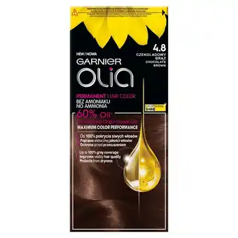 Jawa Drogerie Garnier olia farba do włosów czekoladowy brąz 4.8 oferta
